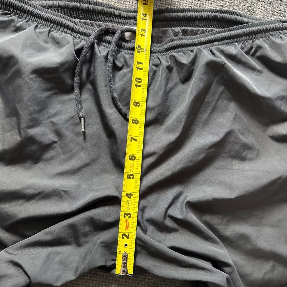 Nike Track Pants Mens XL Black Vintage Y2K Nylon Windbreaker Baggy Piping - Picture 11 of 13